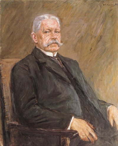 Portrait of President Paul von Hindenburg by Max Liebermann